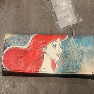 Ariel The Little Mermaid Disney Loungefly wallet NWT